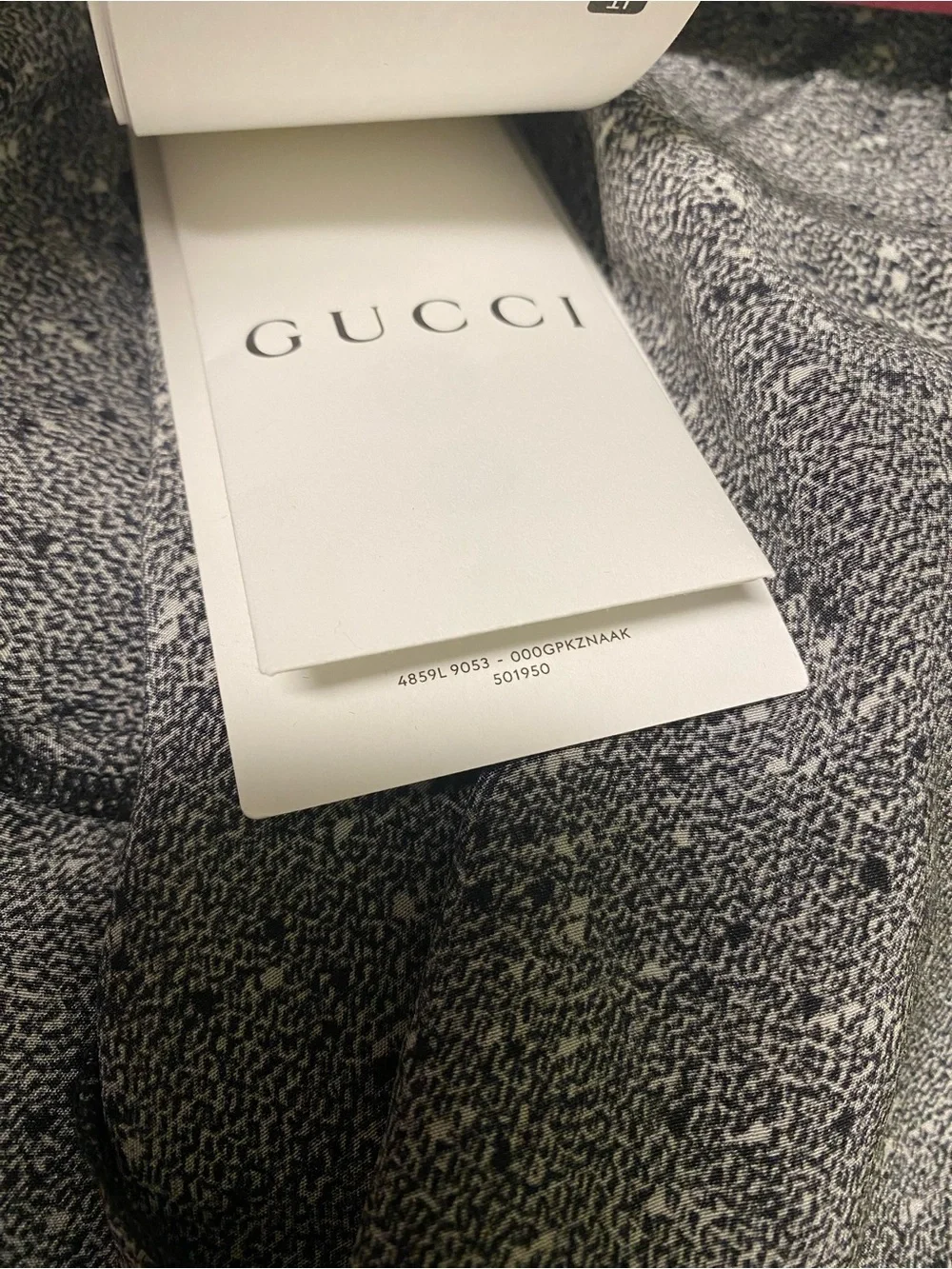 Gucci Men's Button-Down Shirt in Speckled Gray